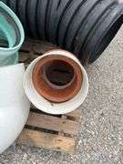 12” Sewer Pipe Elbows, (2) 45 Degrees, 90 Degrees , 11” Schedule 40 Elbow, 15” Double Wall Culvert With 30 Degrees On Each End, 4’6” Total Length, And More