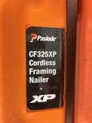 Paslode CF325XP Cordless Framing Nailer, Charger, Battery, Case Missing One Lock