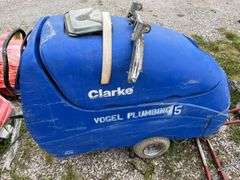 Clarke Floor Scrubber, Encore S Class, With Batteries And Charger, Condition Unknown, Not All Parts Included