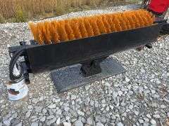 Unused MMS GIYI Skid Steer Sweeper, Model GY-SE61, 61” working width, universal mount, standard flow, bristles and wire brushes,
