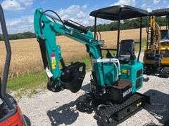 Unused AGT MH12RX Mini Excavator, RATO, 13.5HP Gas Engine, Pilot Control System, 16” Bucket, 3 Replaceable Teeth, Auxiliary Hydraulics On Boom, Light On Boom, 7” Rubber Tracks, Canopy, 35.5” Dozer Blade, Rear Door For Easy Access to Engine