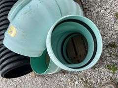 12” Sewer Pipe Elbows, (2) 45 Degrees, 90 Degrees , 11” Schedule 40 Elbow, 15” Double Wall Culvert With 30 Degrees On Each End, 4’6” Total Length, And More