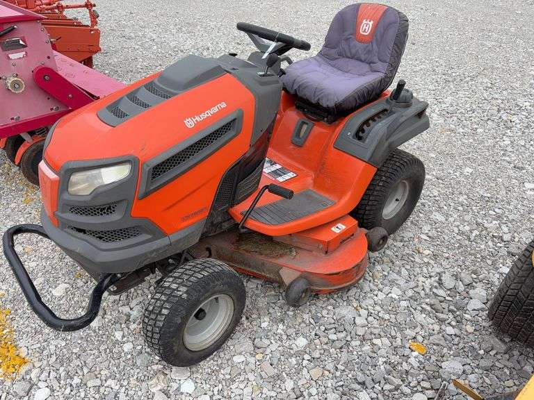 Husqvarna YTH24V48LS Lawn Mower, 48” Cut Width, 420.6 Engine Hrs, Hydrostatic Drive, Starts and Runs,
