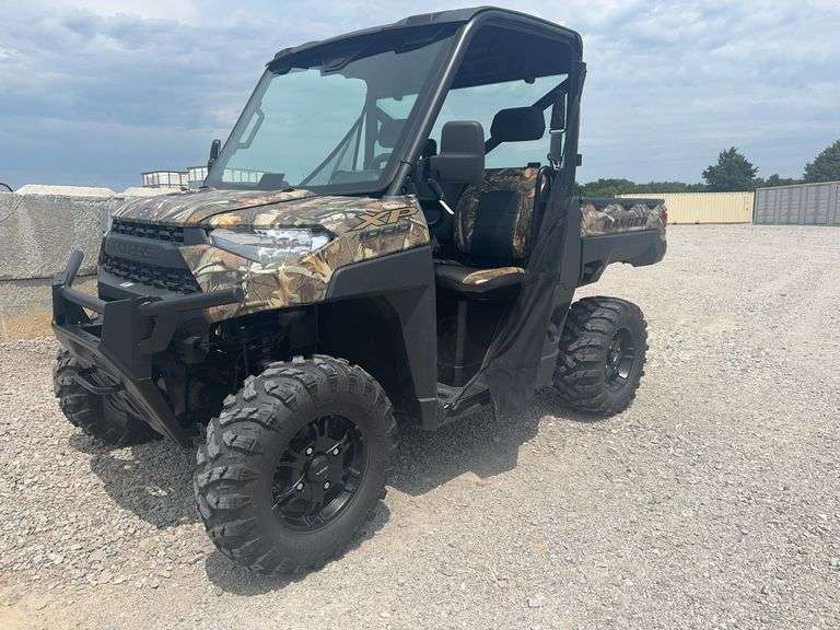 2022 Polaris Ranger XP 1000, 220.6 Engine Hours (1) Owner, Real Glass Front And Rear, Camo Leather Seats, 4 X 4, XP Custom Rims, Manual  Dump Bed, (3) Mirrors, Excellent Tires, Camo Color. Clean Well Maintained Machine. Travis Sanders 850 533-6082