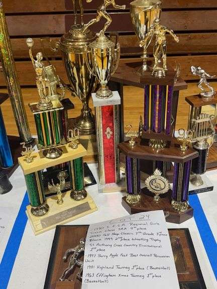 1990 4th Place 7AA IESA Regional Girls Track, 2000 3rd Place 7th Grade Fall Hoop Classic, 1999 2nd Place Wrestling Trophy, No Date 1st Place St. Anthony Cross Country Invitational, 1997 Best Overall Percussion Barry Apple Fest, 1981 1st Place Highland Basketball Tourney, 1963 1st Place Effingham Christmas Basketball Tourney