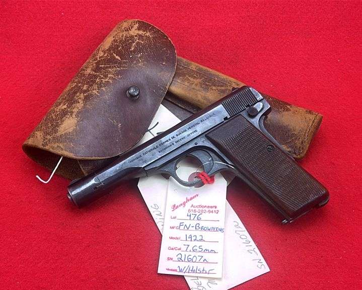FN Model 1922 Occupied Pistol 7.65mm