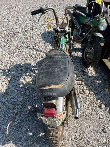 Honda Trail 70 Minibike, Engine is Free, 5497 Miles, Headlight And Brake Light, Does have Key, Complete Bike, Tire Size 4.00-10, Rear Tire Needs Attention, Rips In Seat, Classic Bike!