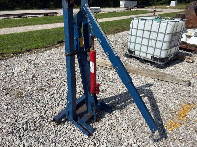 Rolling Engine Jack Stand,Fold Up Legs, 2 1/4 ton max, Steel Wheels
