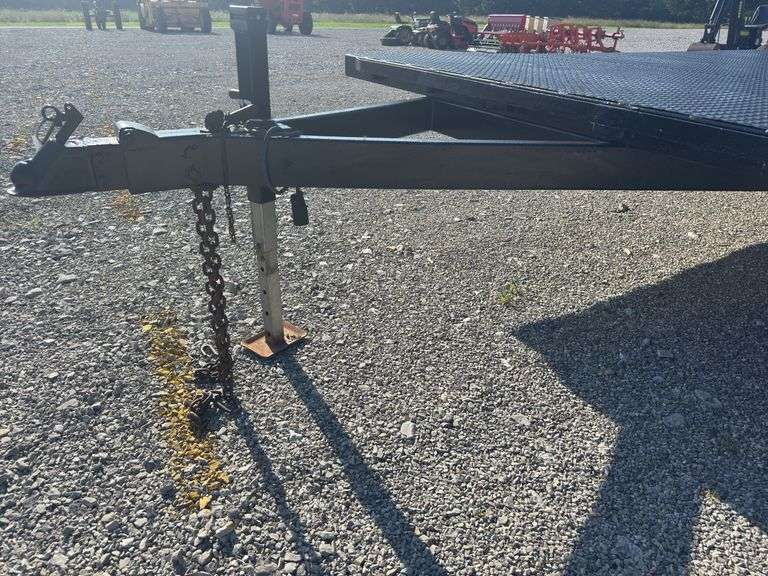 8’ X 20’ Deck Over Trailer, Single Axel Spring Suspension, Good Tires/Rims, 2 5/16” Ball Hitch, Recently Repainted, NO TITLE, Good Jack And Crossmembers.