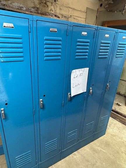 Blue lockers
