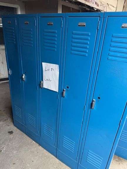 Blue lockers
