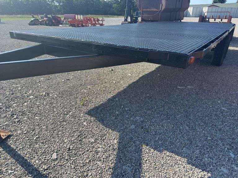 8’ X 20’ Deck Over Trailer, Single Axel Spring Suspension, Good Tires/Rims, 2 5/16” Ball Hitch, Recently Repainted, NO TITLE, Good Jack And Crossmembers.