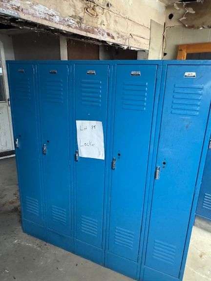 Blue lockers