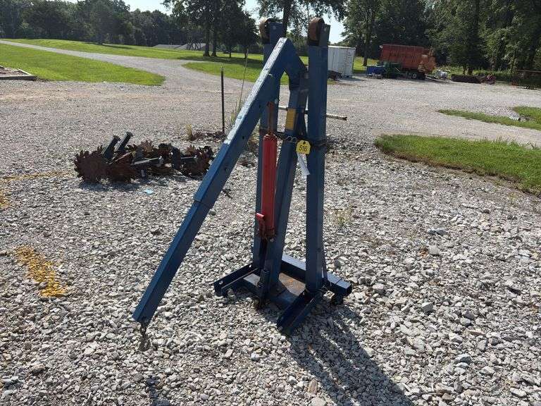 Rolling Engine Jack Stand,Fold Up Legs, 2 1/4 ton max, Steel Wheels
