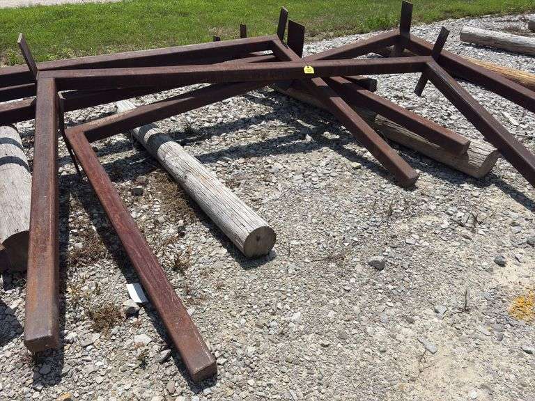 (6) 4”x4” Square Tube Brackets, 10’ long, 6’ tall,