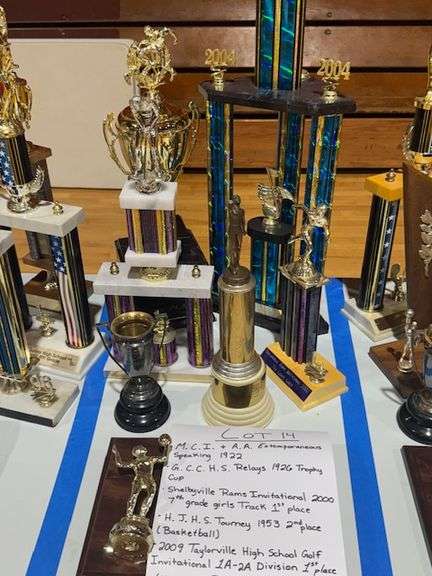 1922 MCI AA Extemporaneous Speaking, 1926 GCCHS Relays, 2000 1st Place 7th Grade Girls Track Shelbyville Rams Invitational, 1953 2nd Place HJHS Basketball Tournament, 2009 1st Place 1A-2A Division Golf Invitational Taylorville High School, 2006 4th Place Wrestling Litchfield Panther Invitational, 2004 1st Place Class B Barry Apple Fest.