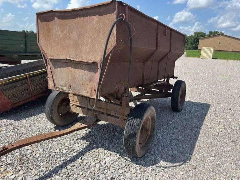 Flair Bed  Wagon With Hoist, Tires Are Fair, Tongue Is Bent, Wooden Floor Is Good