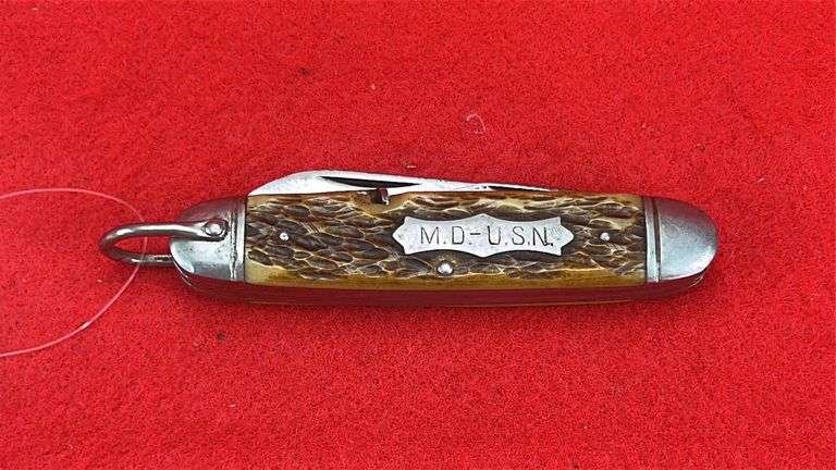 Camillus Cutlery Medical Department US Navy Pocket Knife