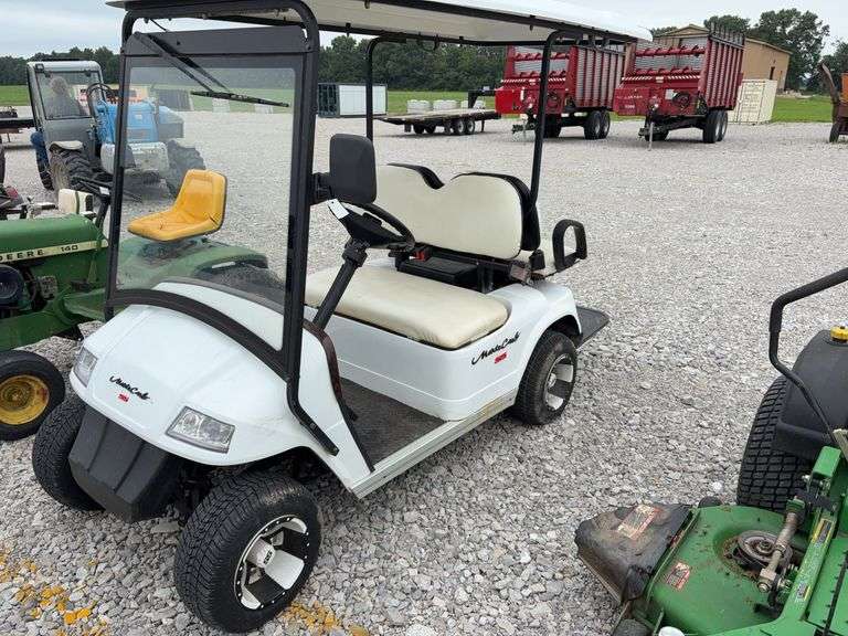 (TITLE) 2010 Monte Carlo SS Golf Cart, 48 Volt, Blinkers, Horn, Windshield Wiper, Battery Charger on Board, Batteries Need Charged, Zone Electric LLC