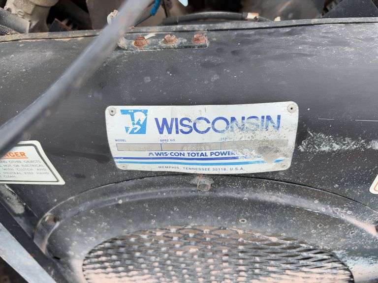 Target Pro 65II Concrete Saw, Starts and Runs, Self Propelled, 524 hrs on Wisconsin Gas Engine, Water Attachment