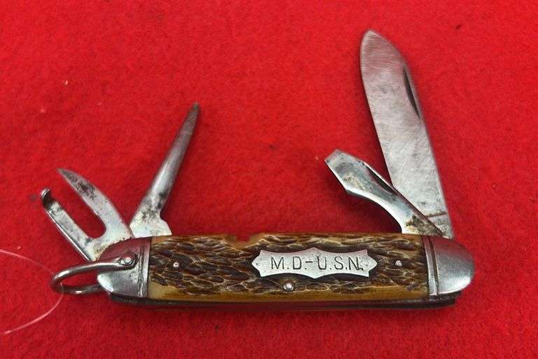 Camillus Cutlery Medical Department US Navy Pocket Knife