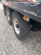 (TITLE) 2002 Load Master Gooseneck Flat Trailer, TITLE, 15’ Deck W/ 10’ Hydraulic Beaver Tail, 25’ Overall Length, Matching Delta LT 235/85/16 Radials 90% Tread, Good Oak Deck, New Spare Tire, Dual Axel W/Singles, Brakes Work, Selling For A Retiring Farmer.