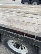 (TITLE) 2002 Load Master Gooseneck Flat Trailer, TITLE, 15’ Deck W/ 10’ Hydraulic Beaver Tail, 25’ Overall Length, Matching Delta LT 235/85/16 Radials 90% Tread, Good Oak Deck, New Spare Tire, Dual Axel W/Singles, Brakes Work, Selling For A Retiring Farmer.