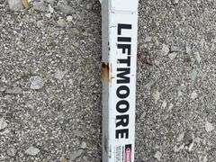 Lift Moore Truck Crane/Lift, 3600# @ 3 Feet Capacity, Model 3612, 15’ Reach, Hydraulic Over/ Electric, Hydraulic Hose Broken (Pictured)