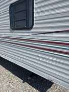 1998 Jayco  28’ Camper Trailer, Everything Works Per Consignor, Window Seals Recaulked,Good Tires, New Spare Tire, Eagle Model, Double Bed, (2) Single Bunk Beds, Above Average Condition For Its Age. Been Used By A Smoker.