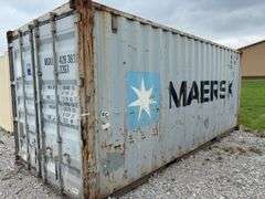 20’ Storage Container, #426383 9, Wall are Dented and Scratched, floor is good, Doors on 1 end, Weatherstripping is cracked and torn in places,