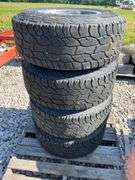 Cooper Discover A/T 31x10.50R15LT with 5 Hole Chrome Rims, 50% Tread