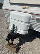 1998 Jayco  28’ Camper Trailer, Everything Works Per Consignor, Window Seals Recaulked,Good Tires, New Spare Tire, Eagle Model, Double Bed, (2) Single Bunk Beds, Above Average Condition For Its Age. Been Used By A Smoker.