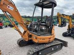 Case CX36B Mini Excavator, 698.6 hours, 12” Wide Rubber Tracks, 67” wide Blade, 36” Smooth Bucket, 18” Toothed Bucket, Pilot Controls, Hydraulic Thumb, Yanmar Diesel Engine Model #3TNV88-BPYB, 28 hp., Service at 671.9 hrs., Dent on Front and Side, 8,000 lb, 10’ Digging Depth,
