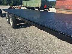 8’ X 20’ Deck Over Trailer, Single Axel Spring Suspension, Good Tires/Rims, 2 5/16” Ball Hitch, Recently Repainted, NO TITLE, Good Jack And Crossmembers.