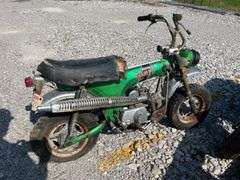 Honda Trail 70 Minibike, Engine is Free, 5497 Miles, Headlight And Brake Light, Does have Key, Complete Bike, Tire Size 4.00-10, Rear Tire Needs Attention, Rips In Seat, Classic Bike!