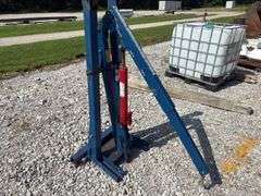 Rolling Engine Jack Stand,Fold Up Legs, 2 1/4 ton max, Steel Wheels