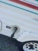 1998 Jayco  28’ Camper Trailer, Everything Works Per Consignor, Window Seals Recaulked,Good Tires, New Spare Tire, Eagle Model, Double Bed, (2) Single Bunk Beds, Above Average Condition For Its Age. Been Used By A Smoker.