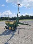 John Deere 7000 6-Row Planter, No-Till Coulters, Insecticide Boxes, Row Harrows, Good Boxes, Bean Cups, Corn Meters, Good Tires, Comes With JD Monitor in Unknown Condition.