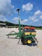 John Deere 7000 6-Row Planter, No-Till Coulters, Insecticide Boxes, Row Harrows, Good Boxes, Bean Cups, Corn Meters, Good Tires, Comes With JD Monitor in Unknown Condition.
