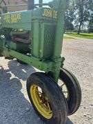 1937 John Deere B Tractor, Formerly Owned By Ray Hughes, Used As A Parade Tractor, 11.2 36 Firestone Rear Tires 90% Some Sidewall Dry Cracks, 5.5-16 SL Fronts (Dry Cracked) , Brakes Work, Pony Moto, Tractor Was Running When Parked, Fuel Tank Is Empty, Engine Is Free.