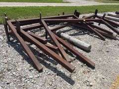 (6) 4”x4” Square Tube Brackets, 10’ long, 6’ tall,