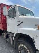 (TITLE) 1988 International S 2300 Tandem Grain Truck, 466 Diesel Engine, Air Brakes, Straight 7 Speed Transmission, 8’ Wide, 10’2” Tall, 26’ Long, Empty Weight Estimated 19,000-20,000#, 11R22.5 Tires (Good), Twin Screw, Spring Suspension ,Clutch And Front End Work Less Than 500 Miles Ago, 18’ Metal Grain Bed W/ Steel Floor (Nice), 64” Steel Sides, Single Post Hoist, Rust Free Frame And Cross Members,  Been Shedded Several Years, Great Tandem Truck, Miles Unknown’s