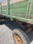 John Deere Barge Wagon, Hoist Spring Suspension, Good Wood Wagon Or Hayride Wagon