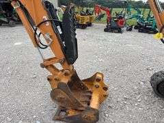 Case CX36B Mini Excavator, 698.6 hours, 12” Wide Rubber Tracks, 67” wide Blade, 36” Smooth Bucket, 18” Toothed Bucket, Pilot Controls, Hydraulic Thumb, Yanmar Diesel Engine Model #3TNV88-BPYB, 28 hp., Service at 671.9 hrs., Dent on Front and Side, 8,000 lb, 10’ Digging Depth,