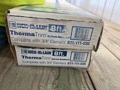 ThermaTrim Hydronic Baseboard Complete With 3/4” Element, 2 Sealed Boxes, 8’ Long, Box Each of Left Hand and Right Hand 4” End Cap Hinged