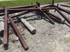 (6) 4”x4” Square Tube Brackets, 10’ long, 6’ tall,