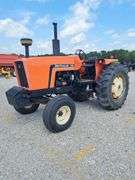 Allis Chalmers 6080 Tractor, 1984 Model Year, 2 Hydraulic Outlets, 3-Point, 540 and Small 1000 PTO, Factory Engine Crank Girdle,10.00-16SL Steer Tires That have Dry Cracks Between Treads, 18.4-34 Radial Rear Tires 40-50% Tread. Fender Radio Does Not Work,Can't Read Hourmeter, Consigner is Estimating Around 6,000 Hours.