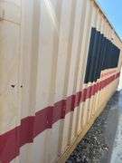 20’ Used Construction Storage Trailer, Doors On Each End, Full Width And Full Height Of The Container, Concealed Pad Lock Latches. Shelving Included. Floor Has Some Deterioration By Entry Doors