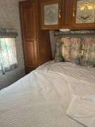 1998 Jayco  28’ Camper Trailer, Everything Works Per Consignor, Window Seals Recaulked,Good Tires, New Spare Tire, Eagle Model, Double Bed, (2) Single Bunk Beds, Above Average Condition For Its Age. Been Used By A Smoker.