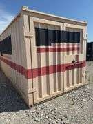 20’ Used Construction Storage Trailer, Doors On Each End, Full Width And Full Height Of The Container, Concealed Pad Lock Latches. Shelving Included. Floor Has Some Deterioration By Entry Doors